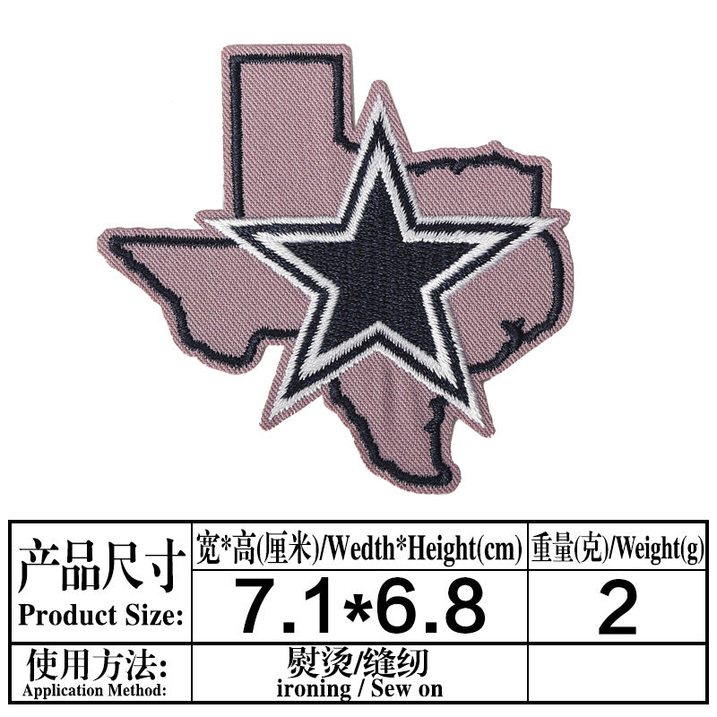 Wholesale  Team Logo Cloth Patch Sports DIY Patches